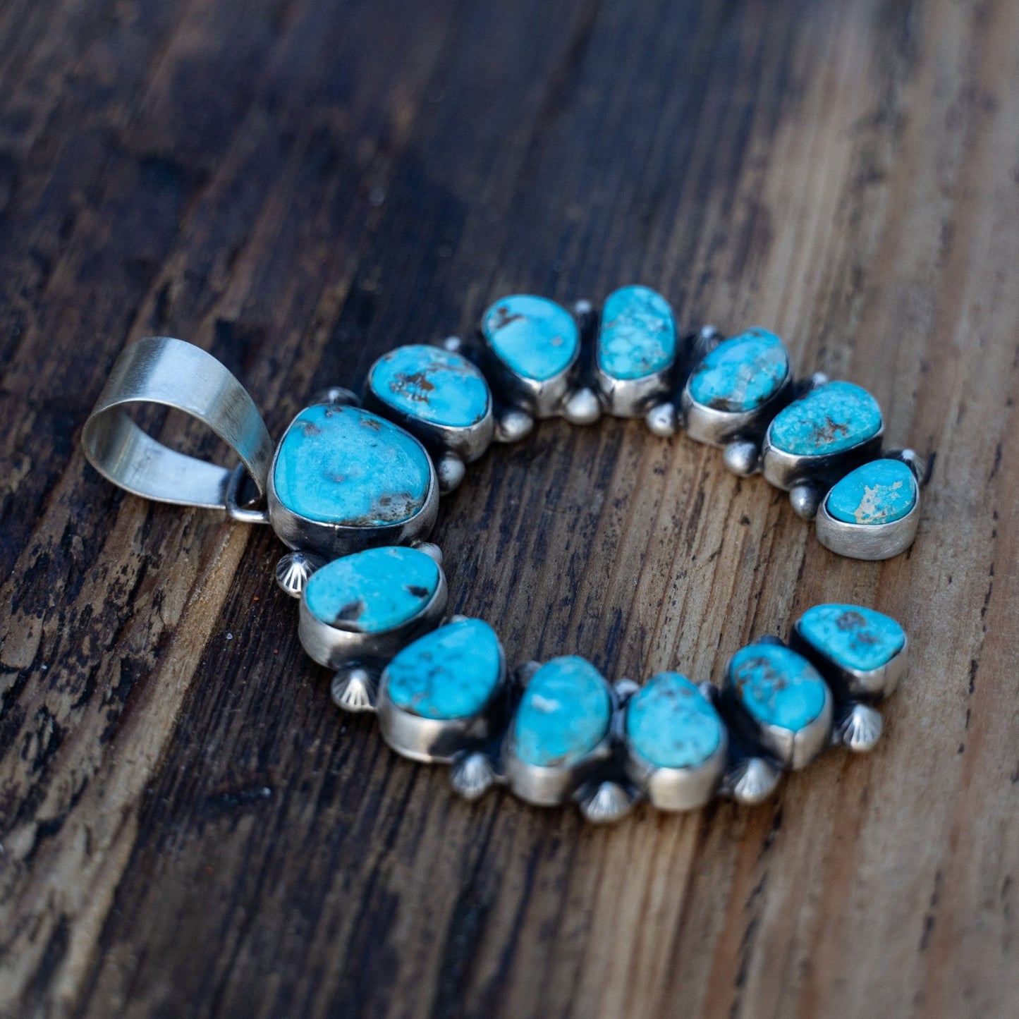 Bobby Johnson Natural Morenci Turquoise Naja - Echo Canyon Collective