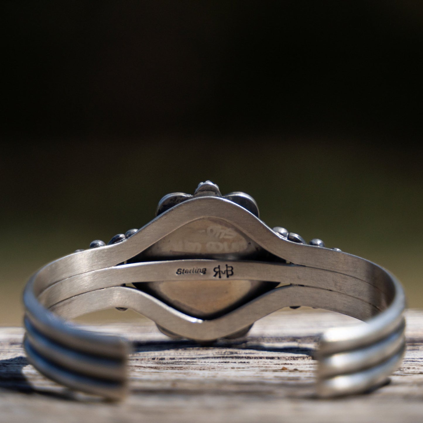 Carico Lake Turquoise Cuff – Sterling Silver Navajo Handmade by Randy Boyd - Echo Canyon Collective