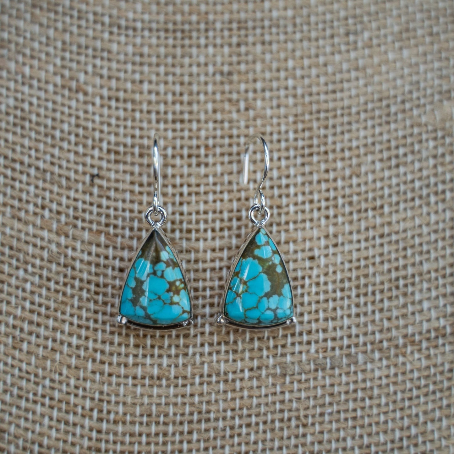 Cathy Webster 8 Mine Turquoise Sterling Silver Earrings - Echo Canyon Collective