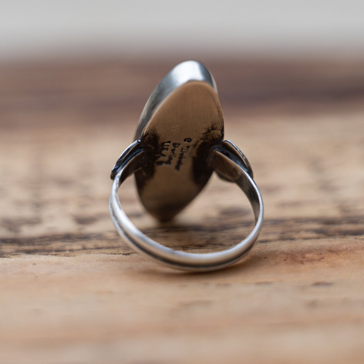Cathy Webster Navajo Handmade Sonoran Turquoise Ring Size 7 – Sterling Silver - Echo Canyon Collective