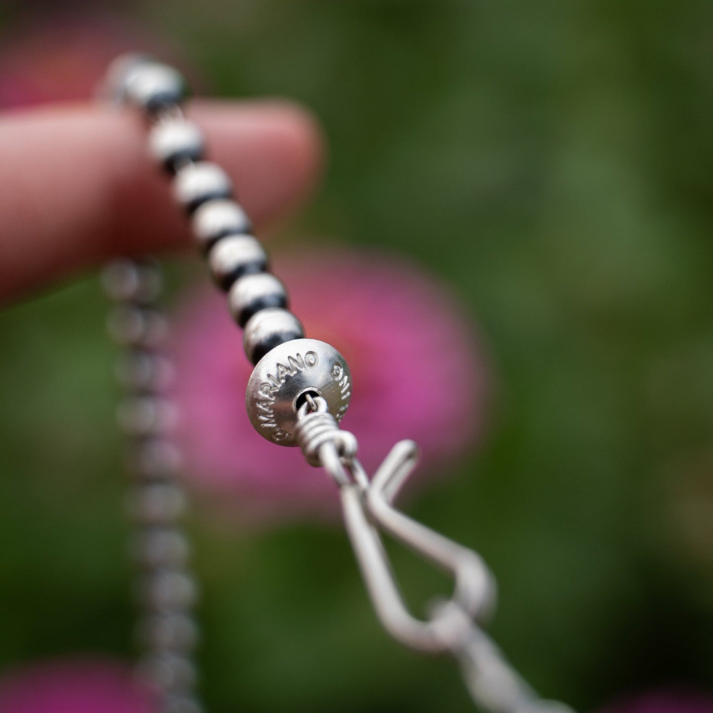 Dorinda Mariano Navajo Handmade Sterling Silver Pearl Necklace - Echo Canyon Collective