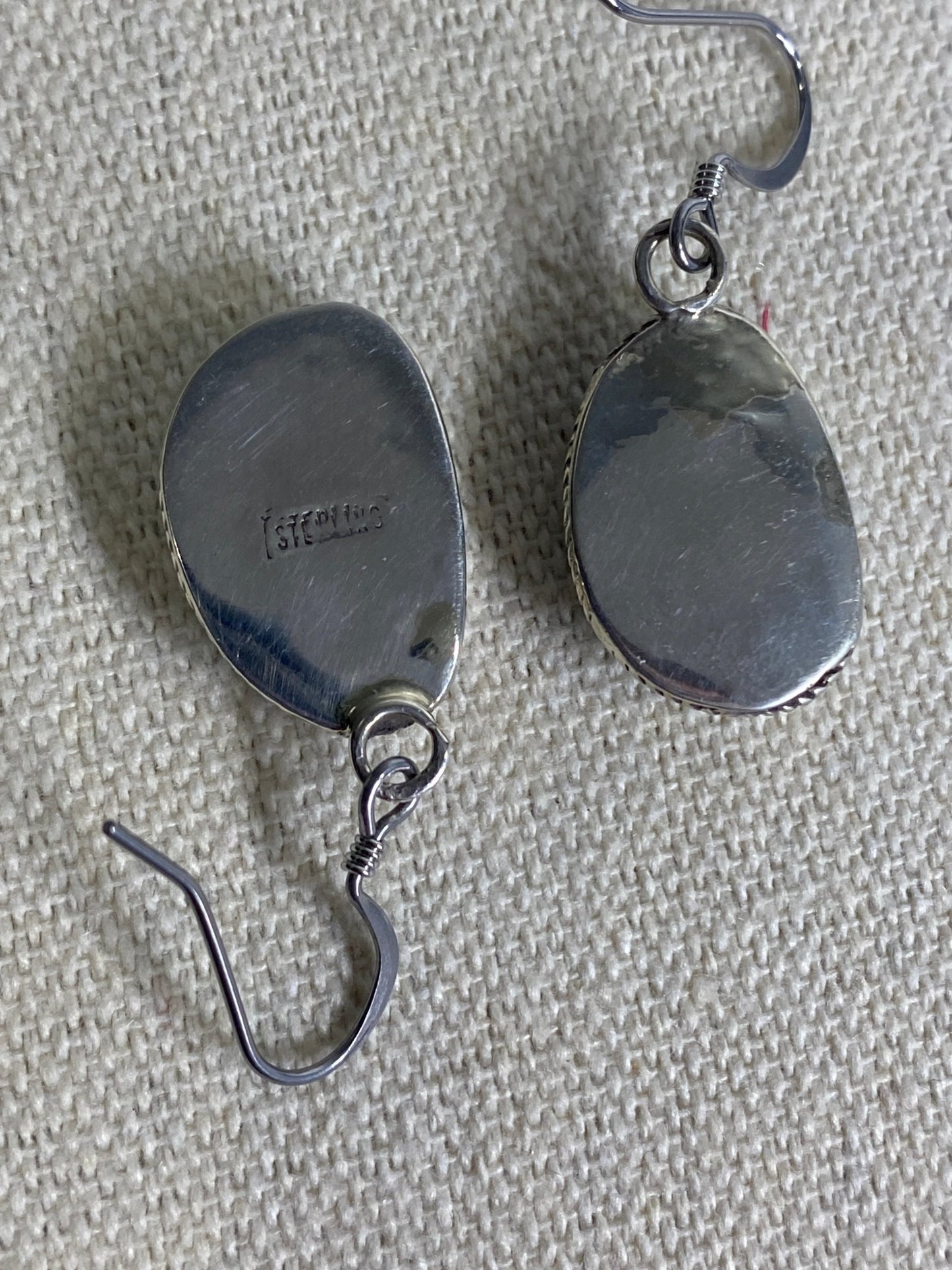 Ernest Hawthorne Navajo Sterling Silver Earrings with Kingman Turquoise - Echo Canyon Collective