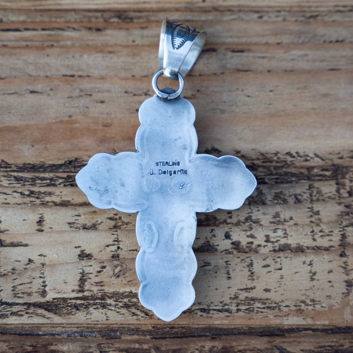 Jeremy Delgarito Natural Golden Hills Turquoise Cross - Echo Canyon Collective
