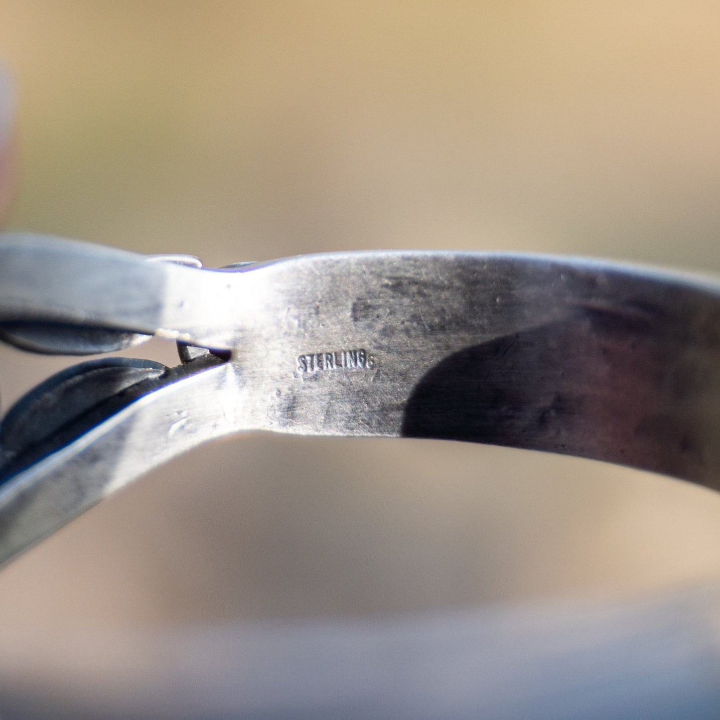 Natural Cloud Mountain Turquoise Cuff – Sterling Silver Navajo Handmade by Gilbert Tom - Echo Canyon Collective
