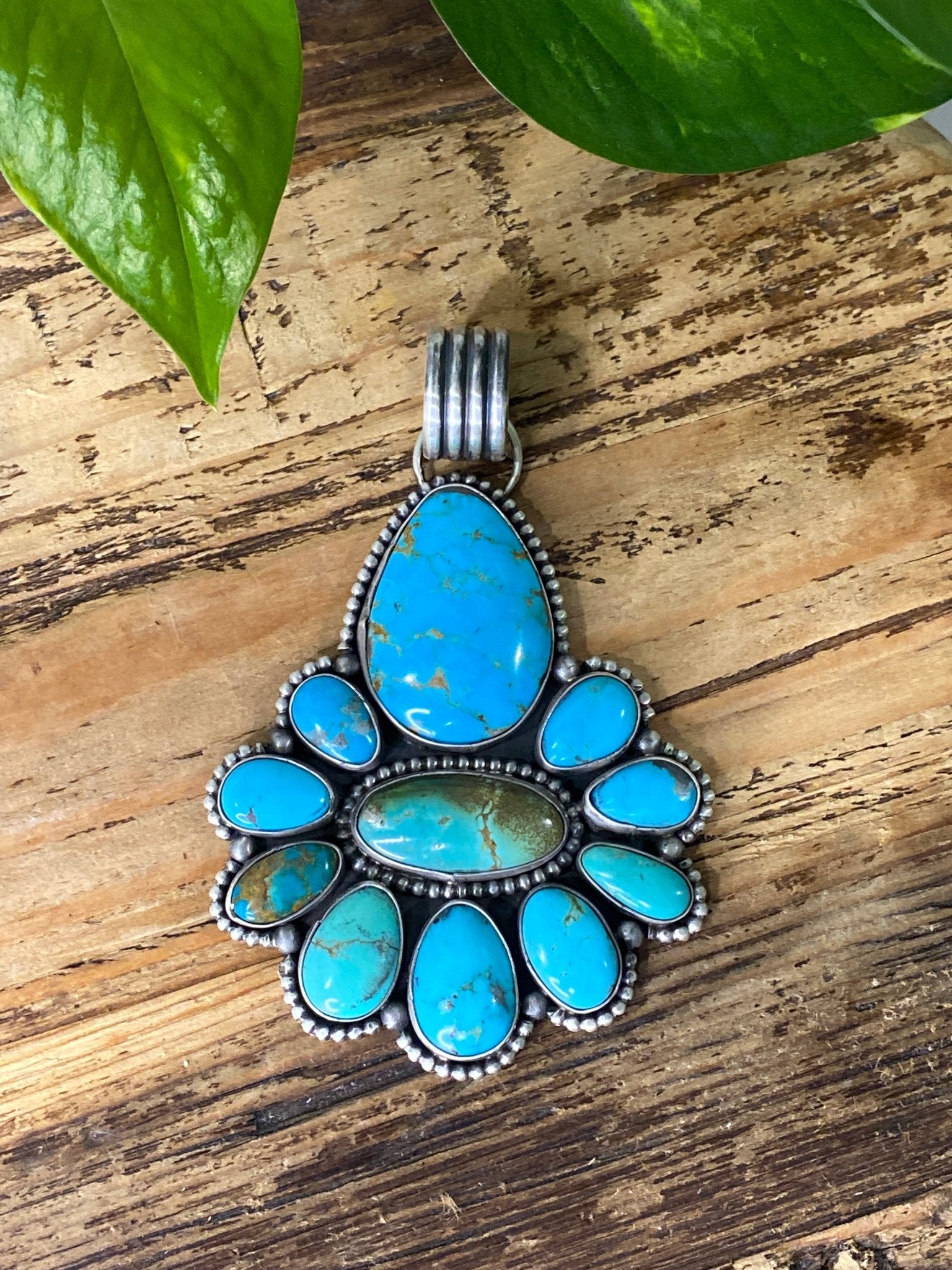 Betty Tom Kingman Turquoise Pendant - Echo Canyon Collective