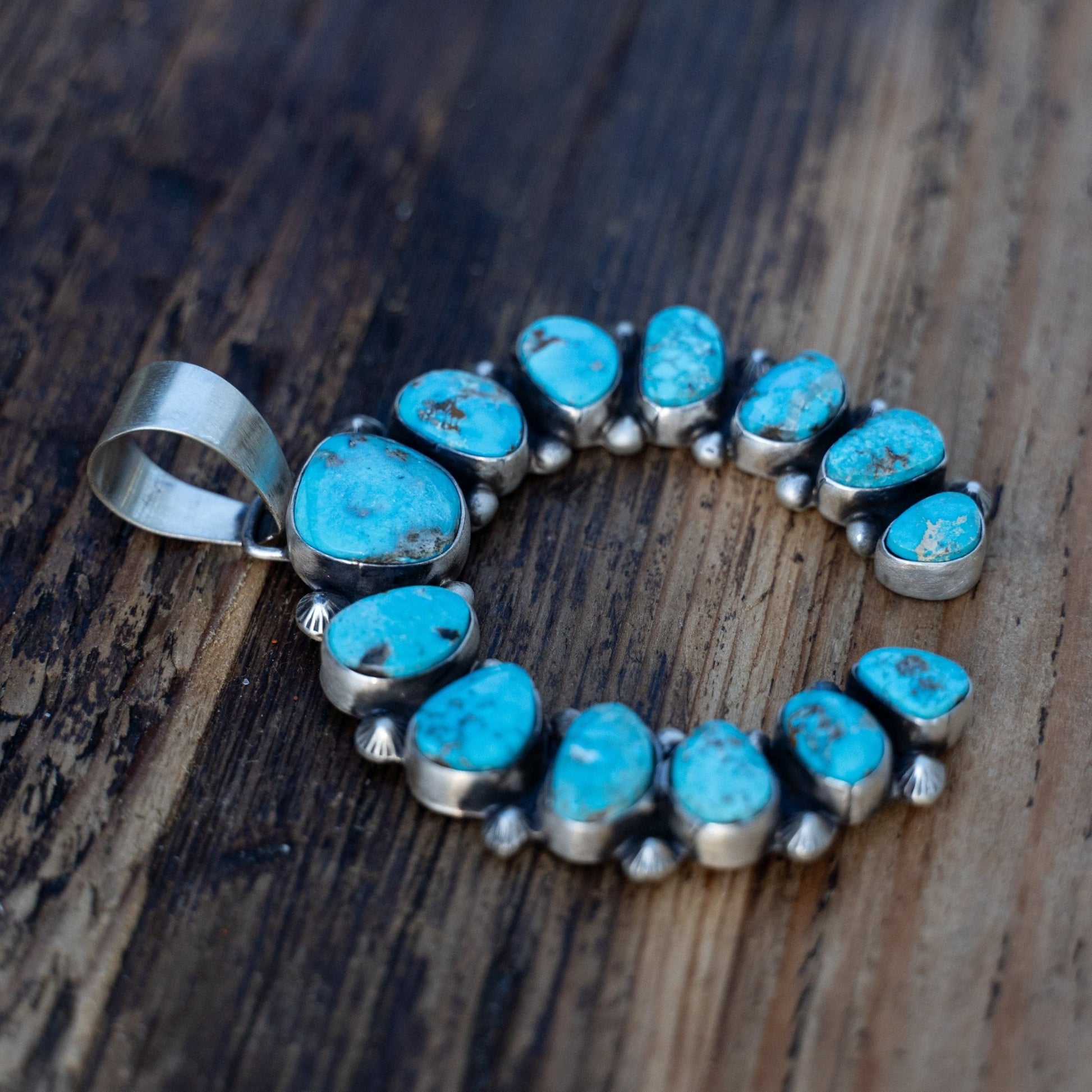 Bobby Johnson Natural Morenci Turquoise Naja - Echo Canyon Collective