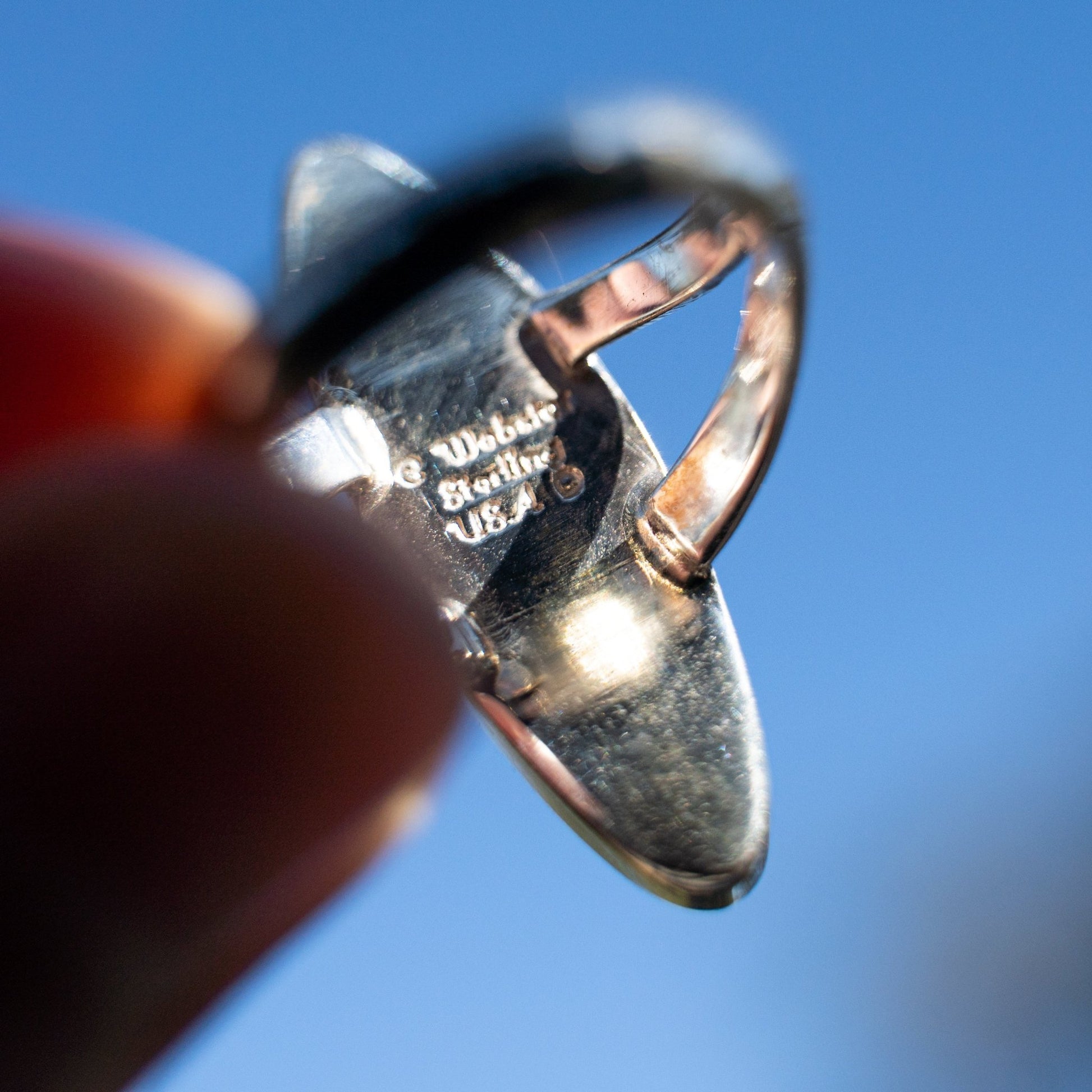 Cathy Webster Evans Mine Turquoise Sterling Silver Ring Size 7 1/2 - Echo Canyon Collective