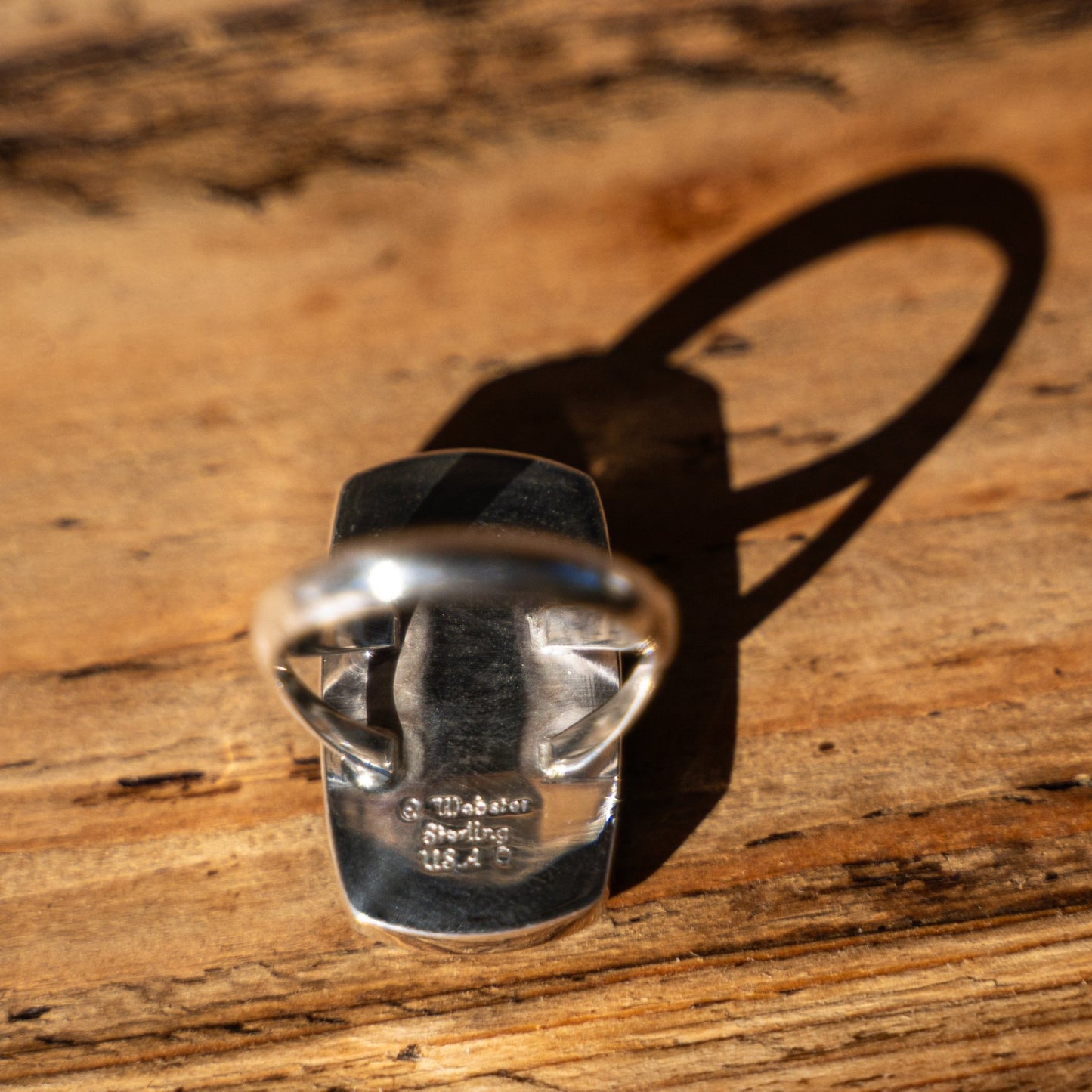 Cathy Webster Mine 8 Turquoise Sterling Silver Ring Size 7 1/4 - Echo Canyon Collective