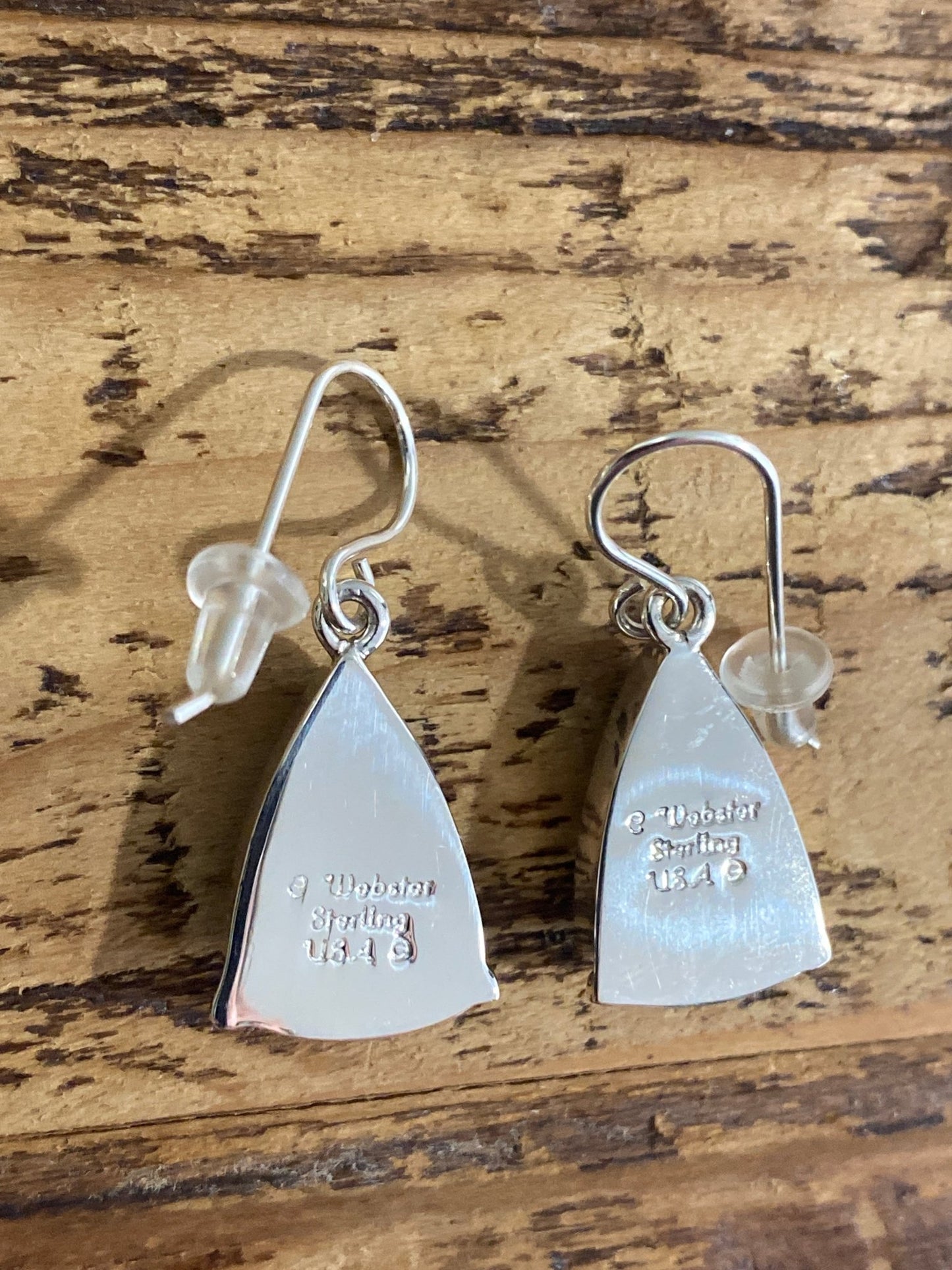 Cathy Webster Sterling Silver & Smoky Kingman Turquoise Earrings - Echo Canyon Collective