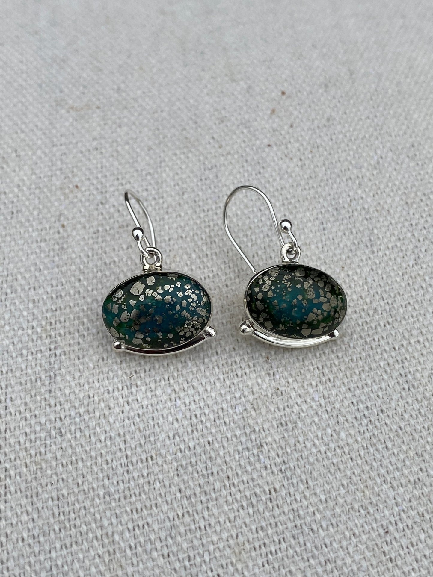 Cathy Webster Sterling Silver & Sonoran Mountain Turquoise Earrings - Echo Canyon Collective