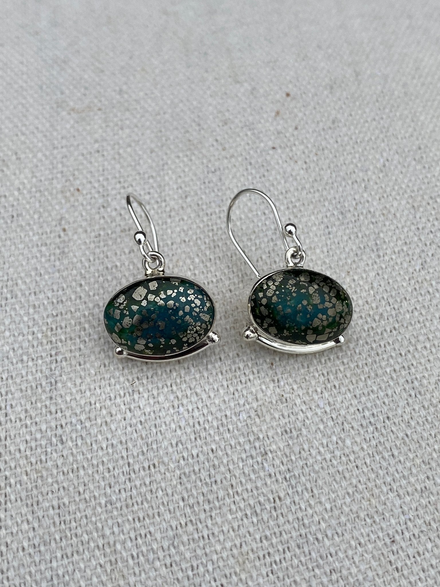 Cathy Webster Sterling Silver & Sonoran Mountain Turquoise Earrings - Echo Canyon Collective