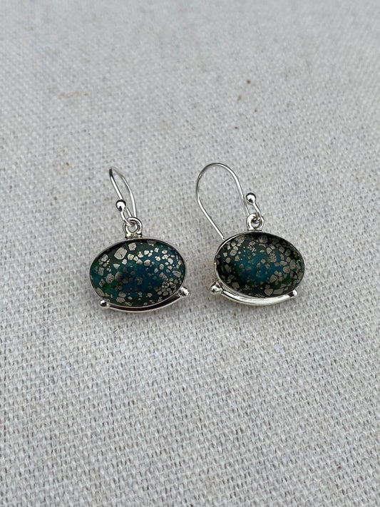 Cathy Webster Sterling Silver & Sonoran Mountain Turquoise Earrings - Echo Canyon Collective