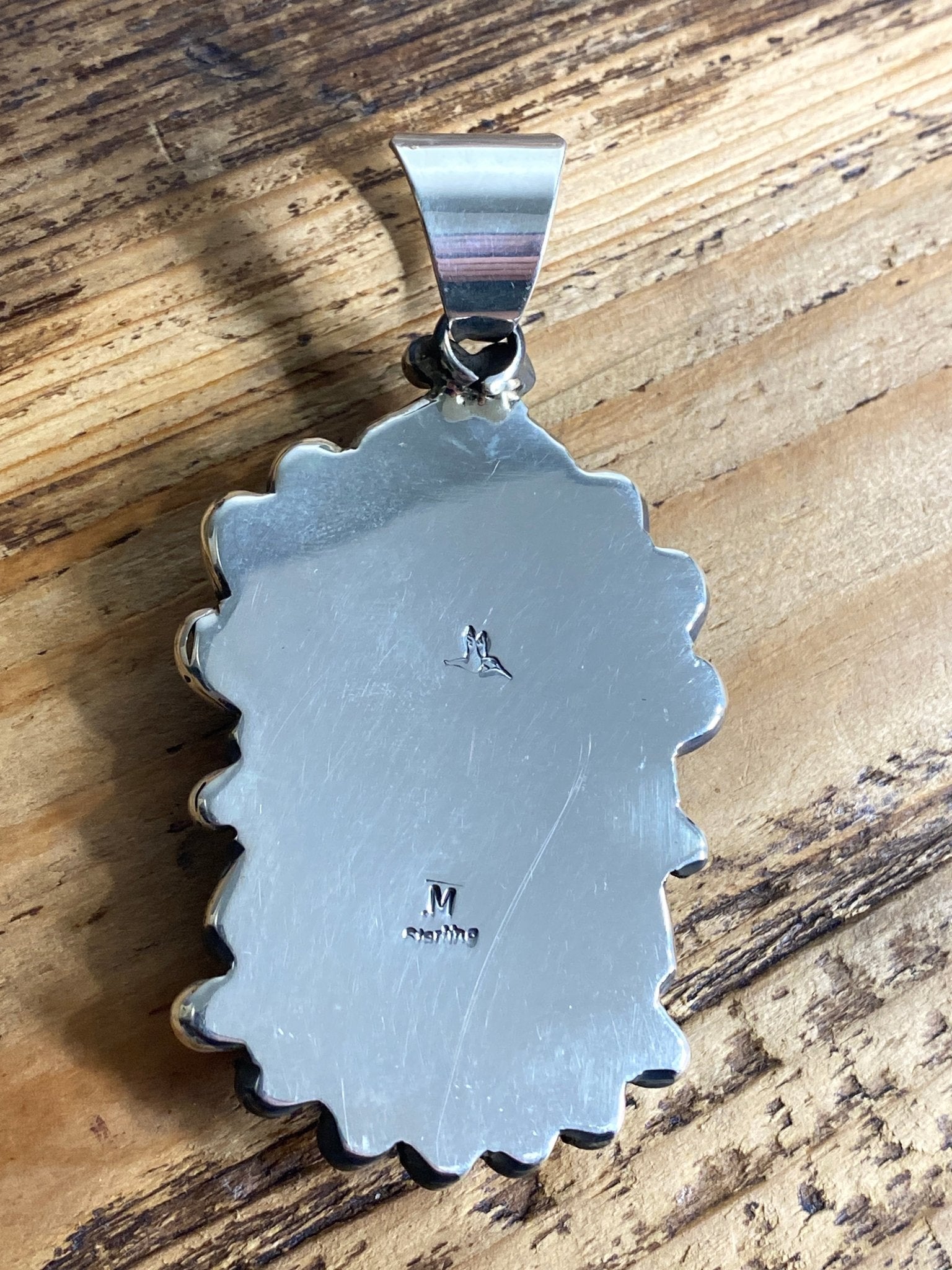 Charoite Pendant by Medru (Santo Domingo Pueblo artist) - Echo Canyon Collective