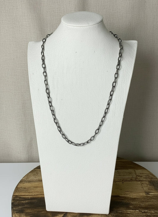 Chimney Butte Handmade Sterling Silver Chain Necklace – Various Lengths for Necklace, Choker, or Lariat - Echo Canyon Collective