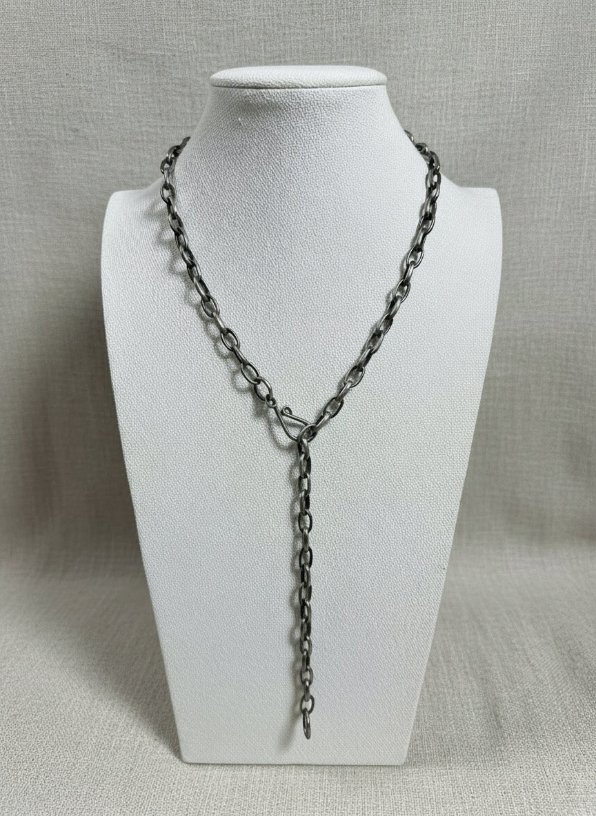 Chimney Butte Handmade Sterling Silver Chain Necklace – Various Lengths for Necklace, Choker, or Lariat - Echo Canyon Collective