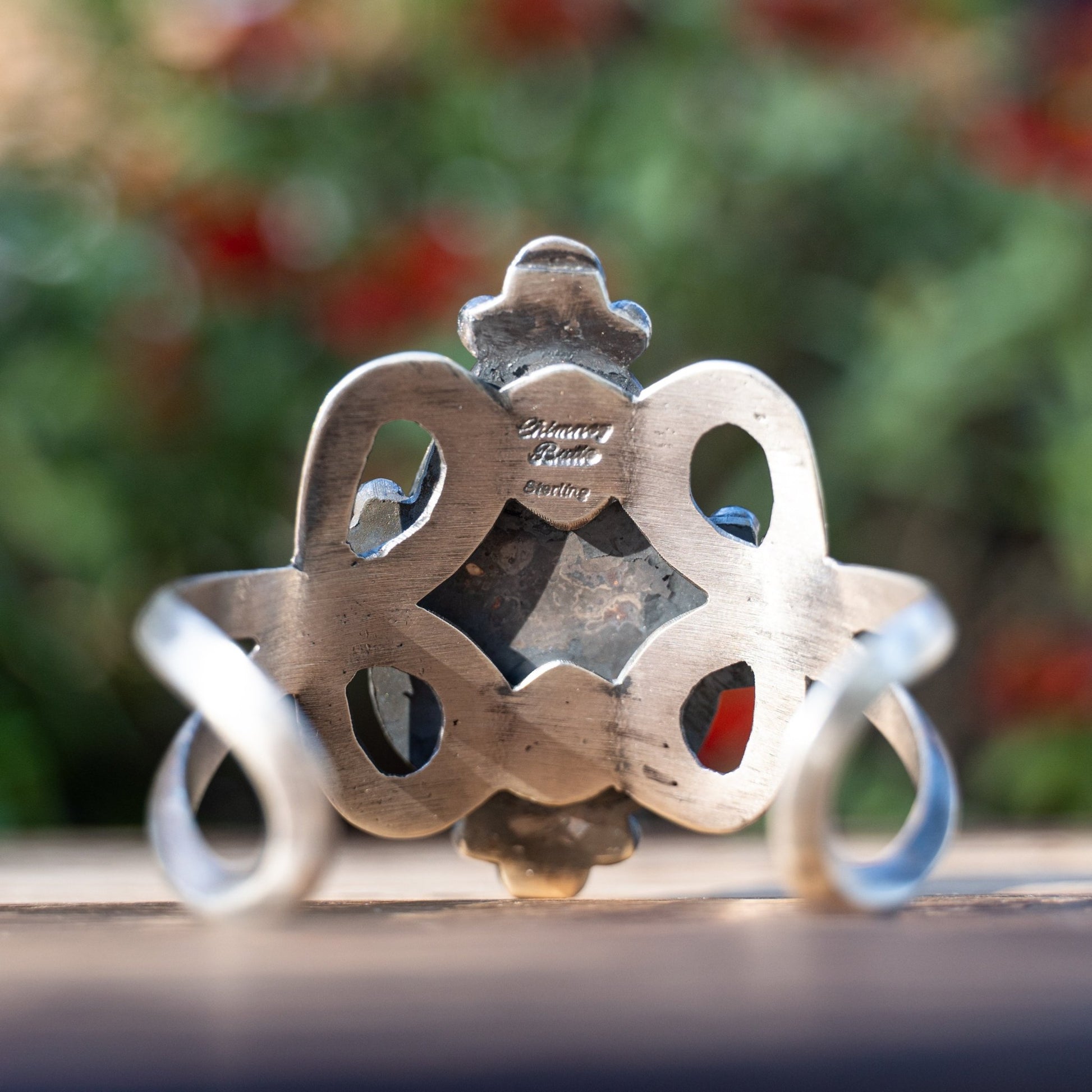 Chimney Butte Sterling Silver Cuff with Royston Turquoise - Echo Canyon Collective