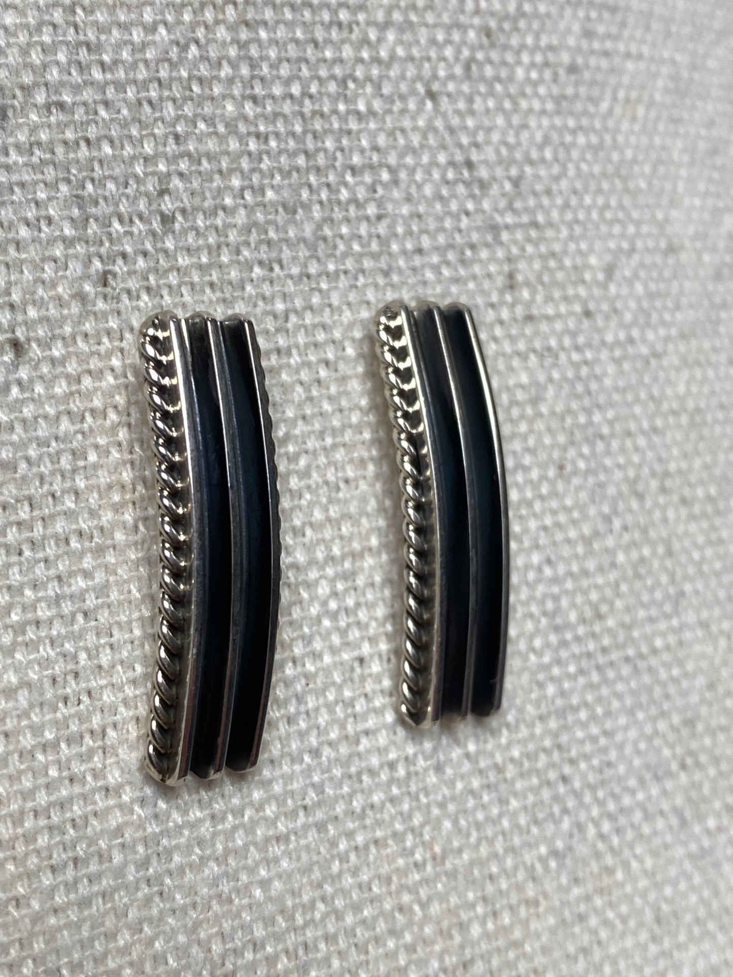 Darrell Yazzie Sterling Silver Earrings - Echo Canyon Collective
