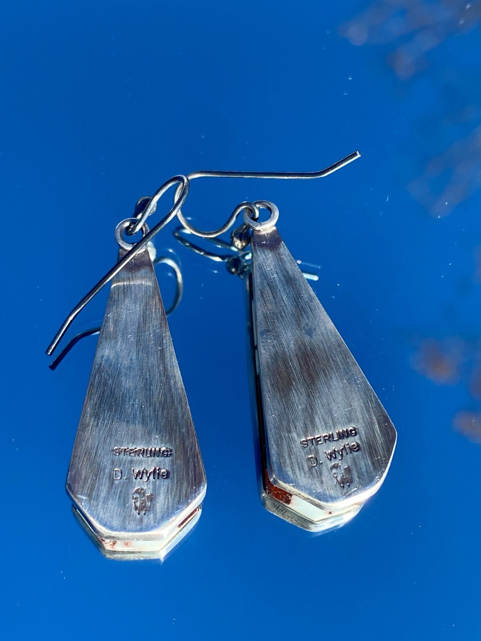 Diane Wylie Wild Horse Earrings – Navajo Handmade, Signed D. Wylie - Echo Canyon Collective