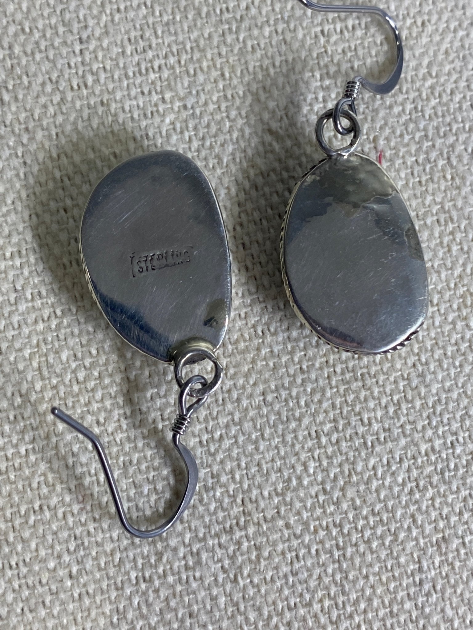 Ernest Hawthorne Navajo Sterling Silver Earrings with Kingman Turquoise - Echo Canyon Collective