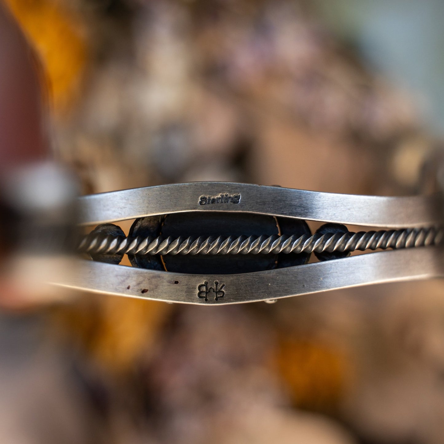 Randy Boyd Natural 8 Turquoise Cuff – Navajo Sterling Silver, Fits 6–6½″ Wrist - Echo Canyon Collective