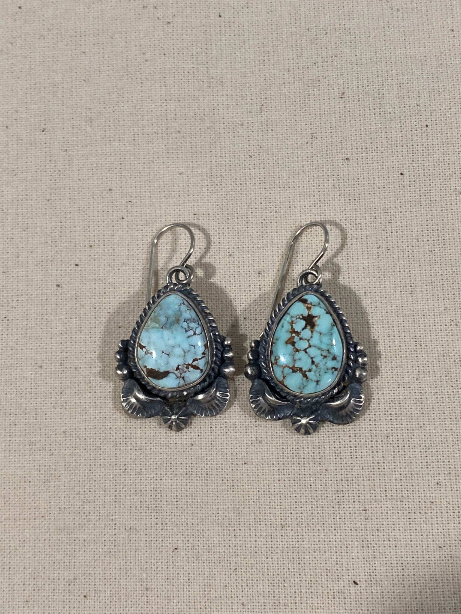 Randy Boyd Natural Dry Creek Turquoise Statement Necklace and Earring Set - Echo Canyon Collective