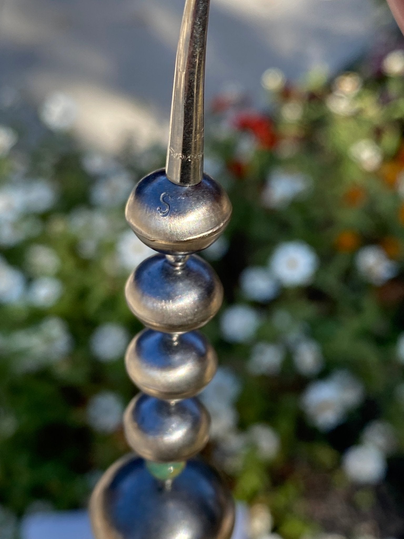 Sharon Cooley Sterling Silver Handmade Bead Necklace & Earring Set - Echo Canyon Collective