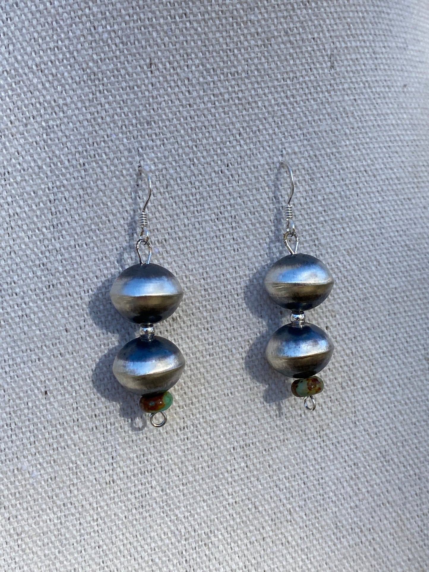 Sharon Cooley Sterling Silver Handmade Bead Necklace & Earring Set - Echo Canyon Collective