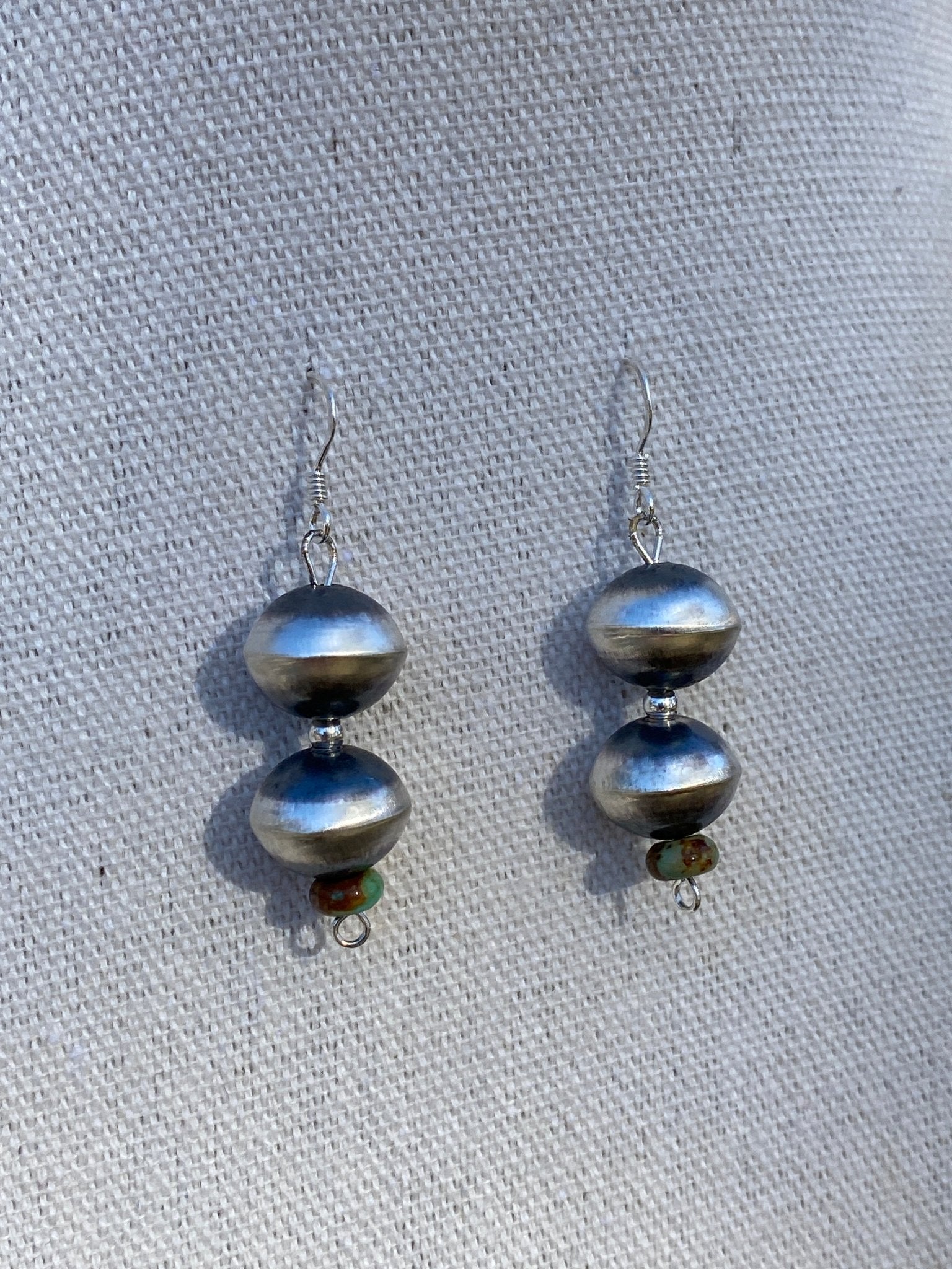 Sharon Cooley Sterling Silver Handmade Bead Necklace & Earring Set - Echo Canyon Collective