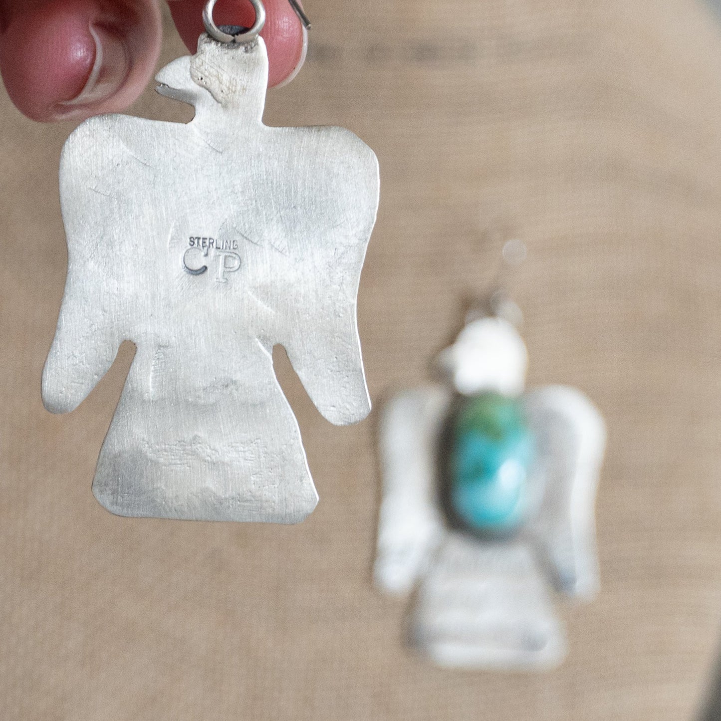 Sonoran Turquoise Sterling Silver Thunderbird Earrings - Echo Canyon Collective
