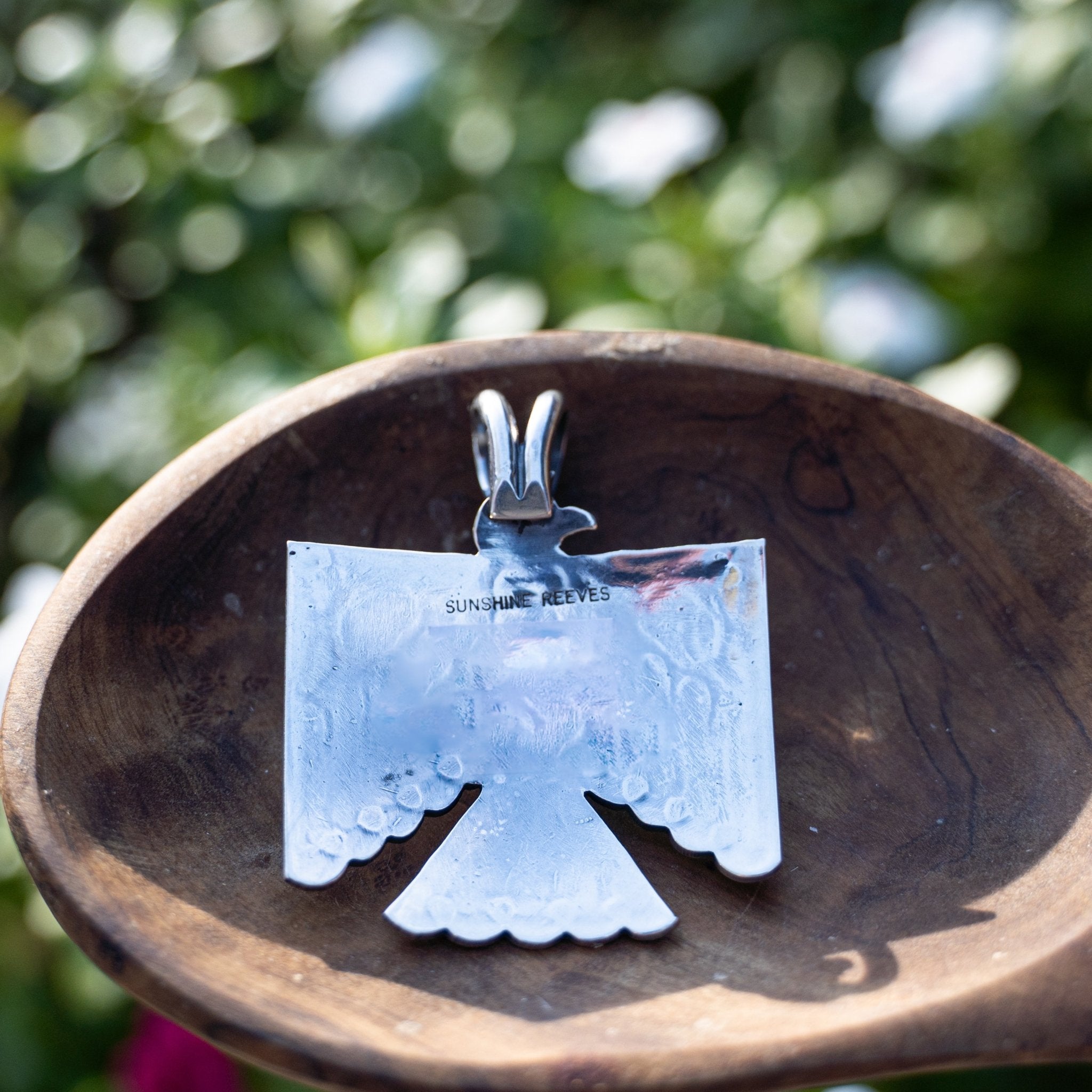Sunshine Reeves Sterling Silver Thunderbird Pendant – Echo Canyon